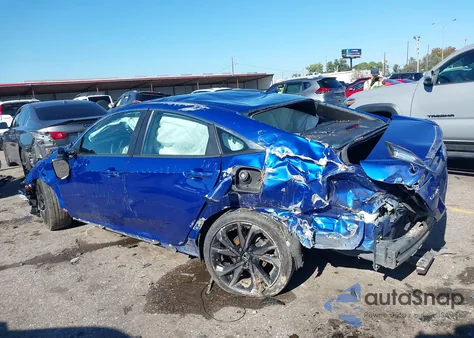 2019 Honda Civic Sport from USA, damaged, VIN 2HGFC2F86KH551768
